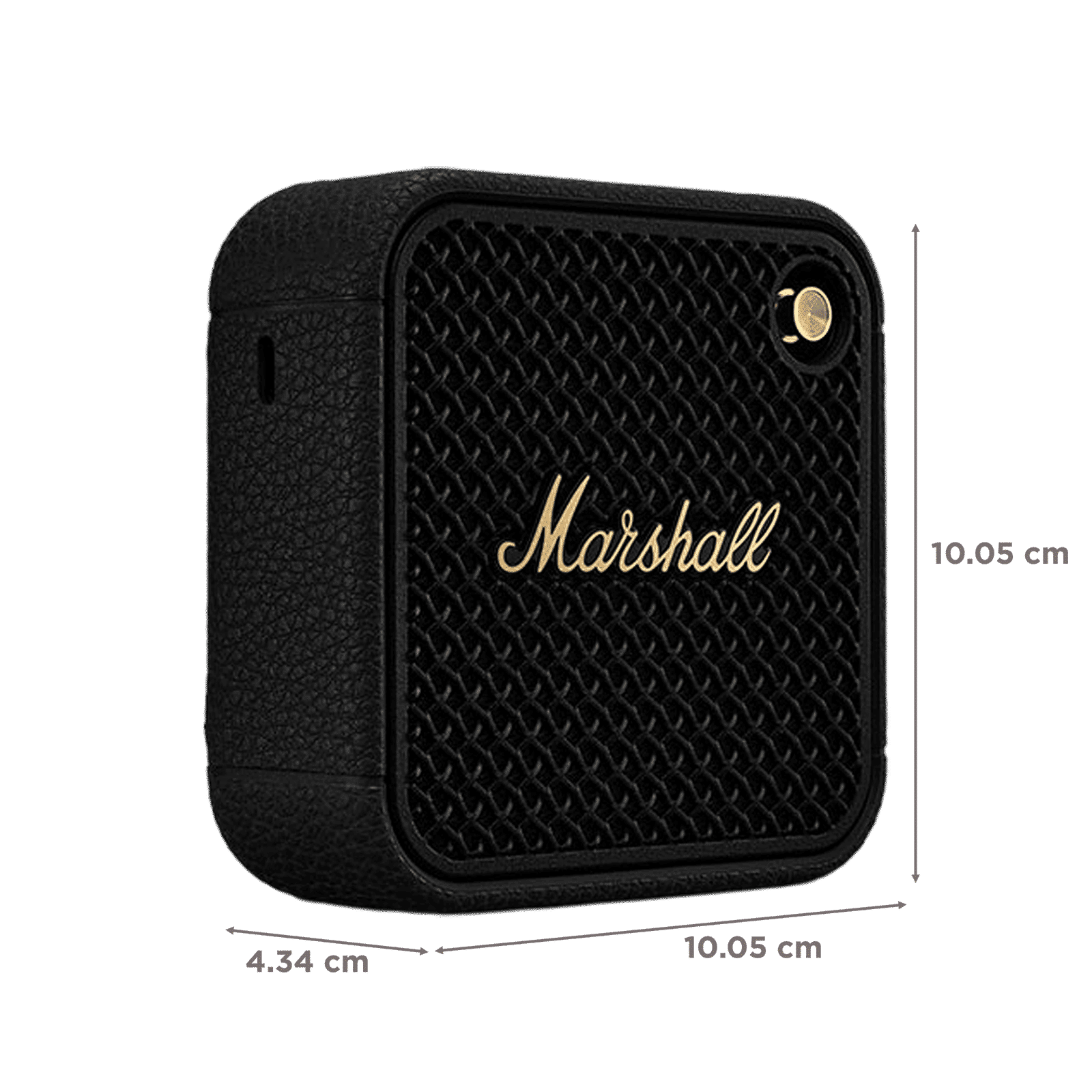 Marshall Willen II 38W Portable Bluetooth Speaker (IP67 Waterproof, Mono Channel, Black and Brass)_3