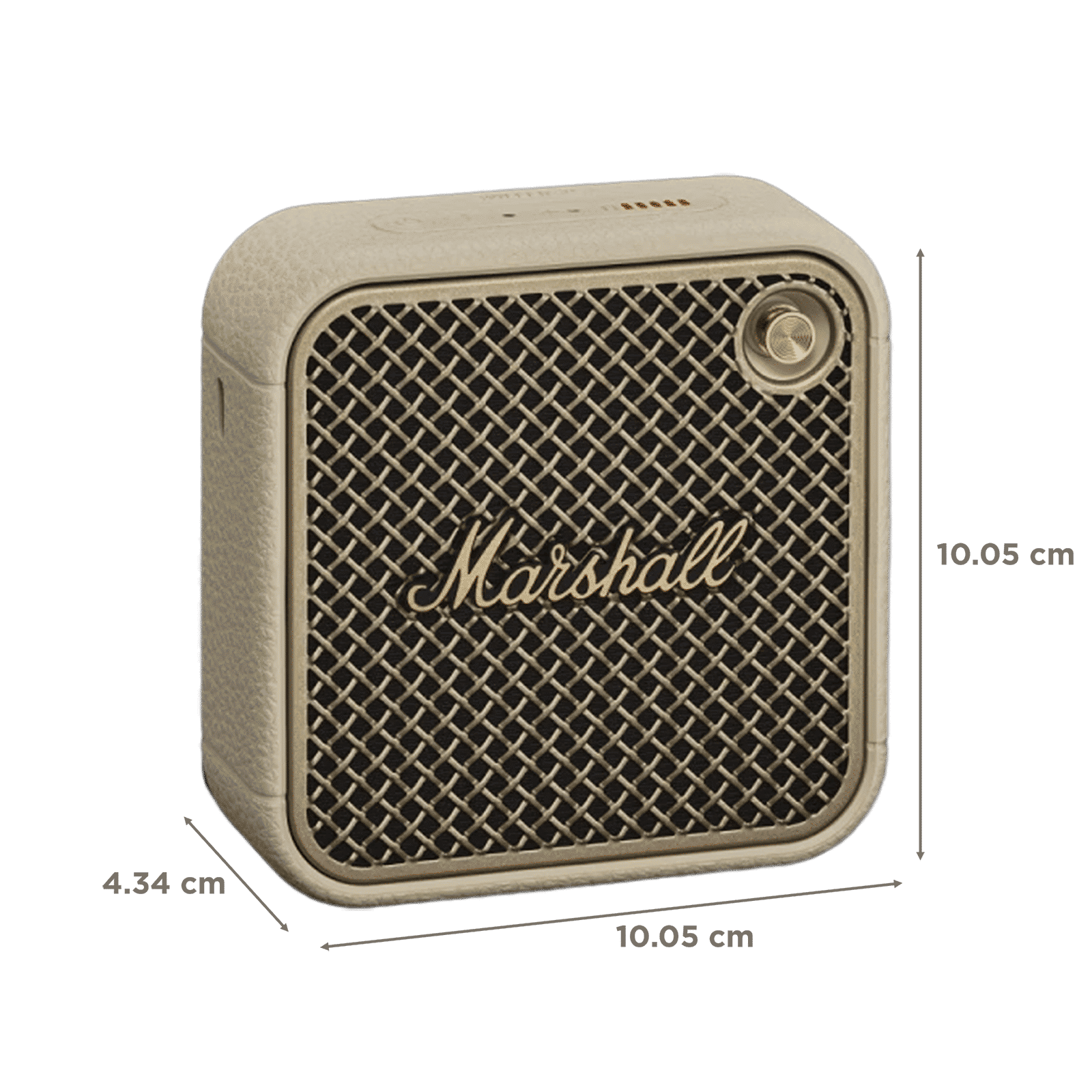 Marshall Willen II 38W Portable Bluetooth Speaker (IP67 Dust & Waterproof, Mono Channel, Cream)_3