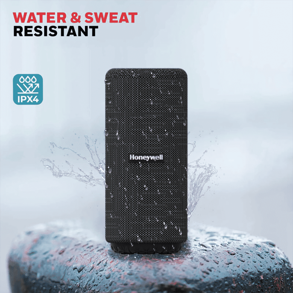 Honeywell Suono P300 10W Portable Bluetooth Speaker (IPX4 Water & Sweat Resistant, 9 Hours Playback Time, Black)_7