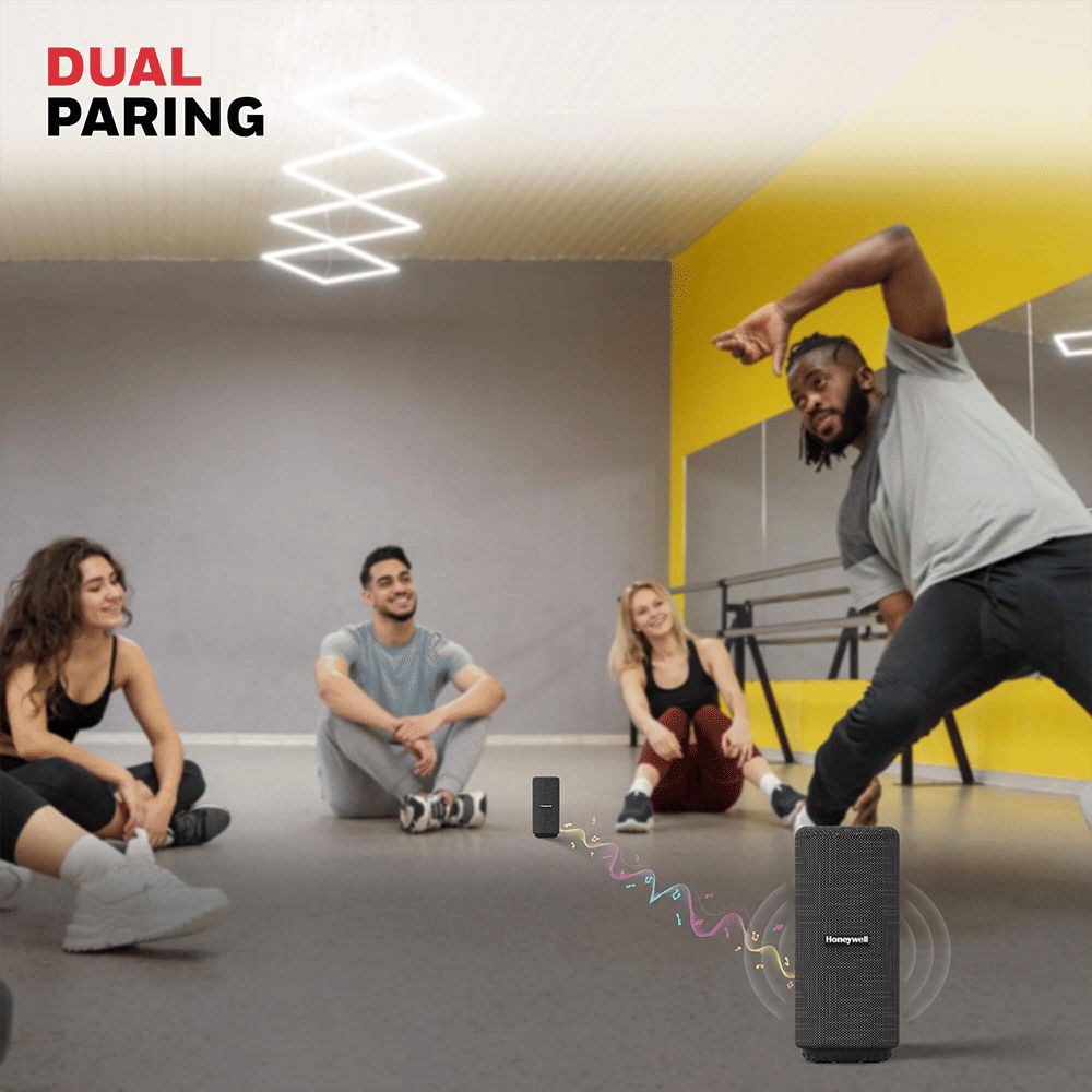 Honeywell Suono P300 10W Portable Bluetooth Speaker (IPX4 Water & Sweat Resistant, 9 Hours Playback Time, Black)_9