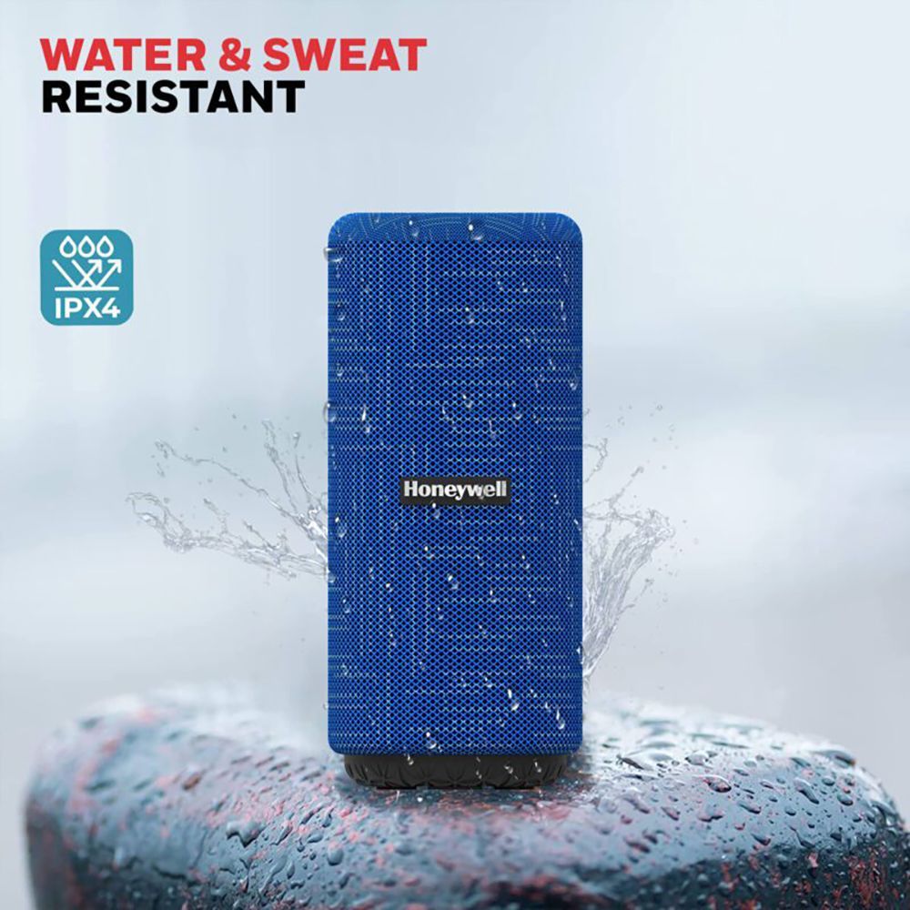 Honeywell Suono P300 10W Portable Bluetooth Speaker (IPX4 Water & Sweat Resistant, 9 Hours Playback Time, Blue)_8