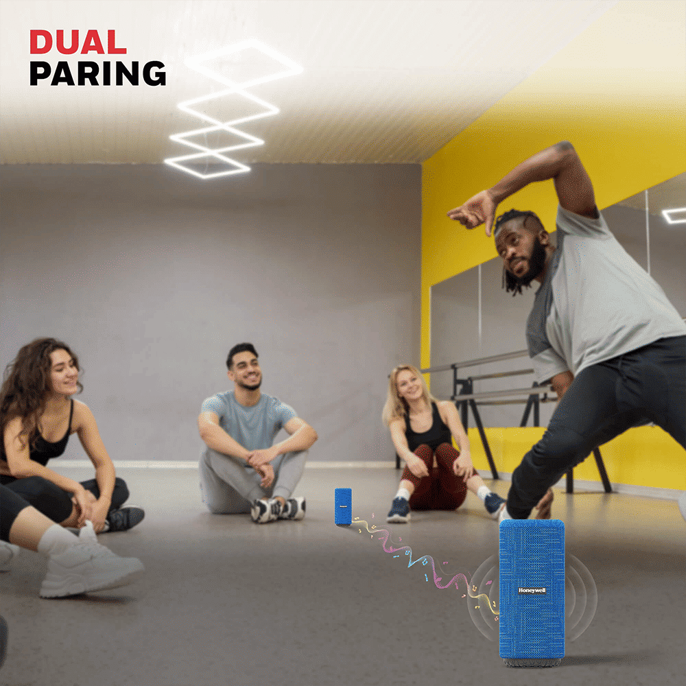 Honeywell Suono P300 10W Portable Bluetooth Speaker (IPX4 Water & Sweat Resistant, 9 Hours Playback Time, Blue)_10