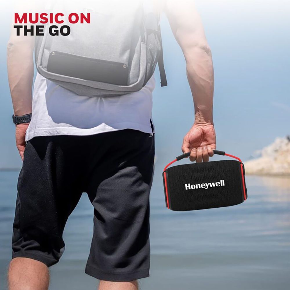 Honeywell Suono P400 15W Portable Bluetooth Speaker (IPX6 Water Proof, 10 Hours Playback Time, Black)_7