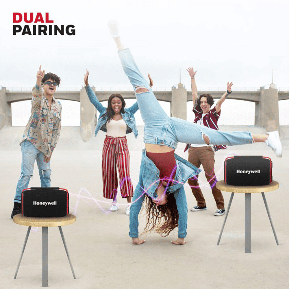 Honeywell Suono P400 15W Portable Bluetooth Speaker (IPX6 Water Proof, 10 Hours Playback Time, Black)_10