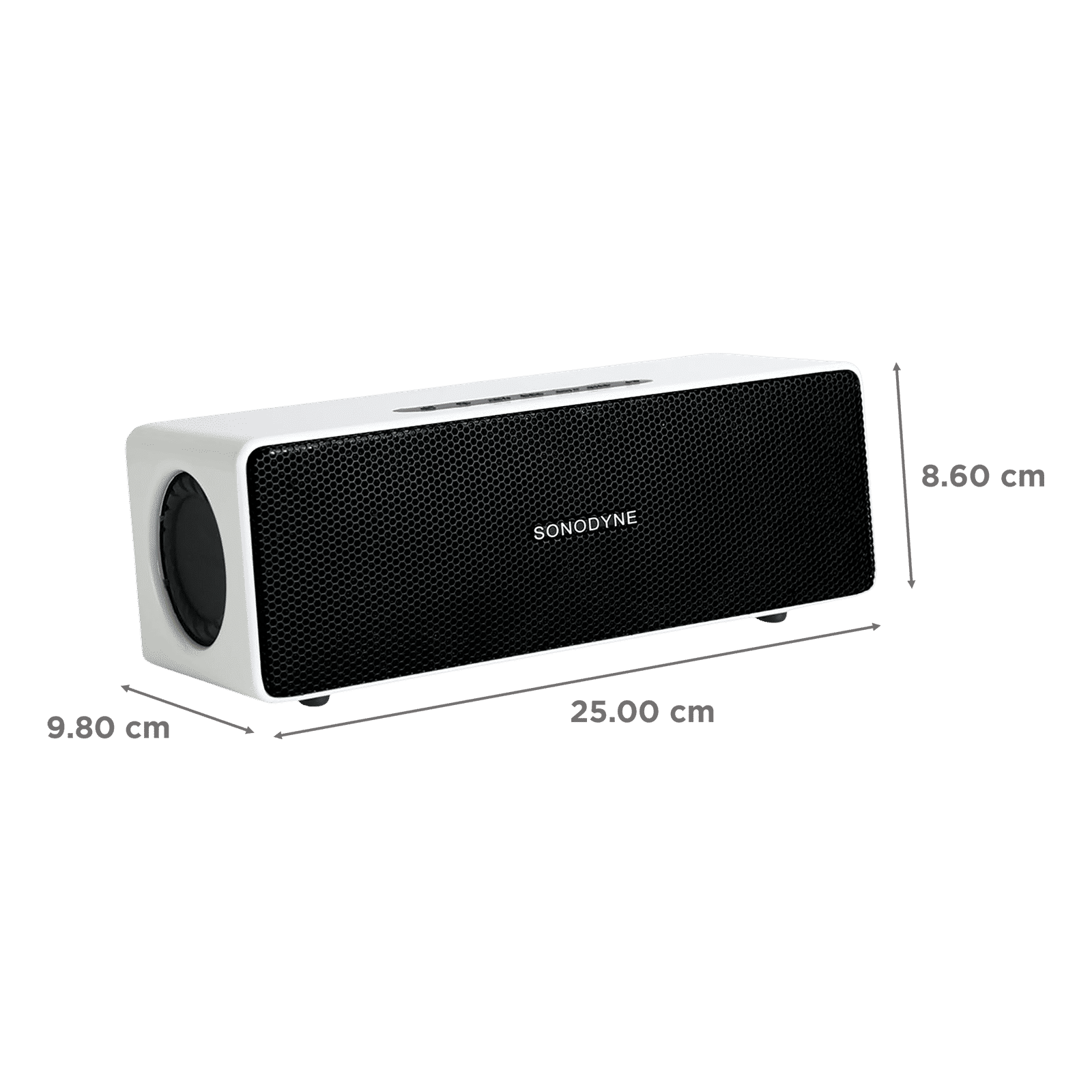 Sonodyne Antara 40W Portable Bluetooth Speaker (IP65 Water Resistant, Duet Mode, Stereo Channel, White)_3