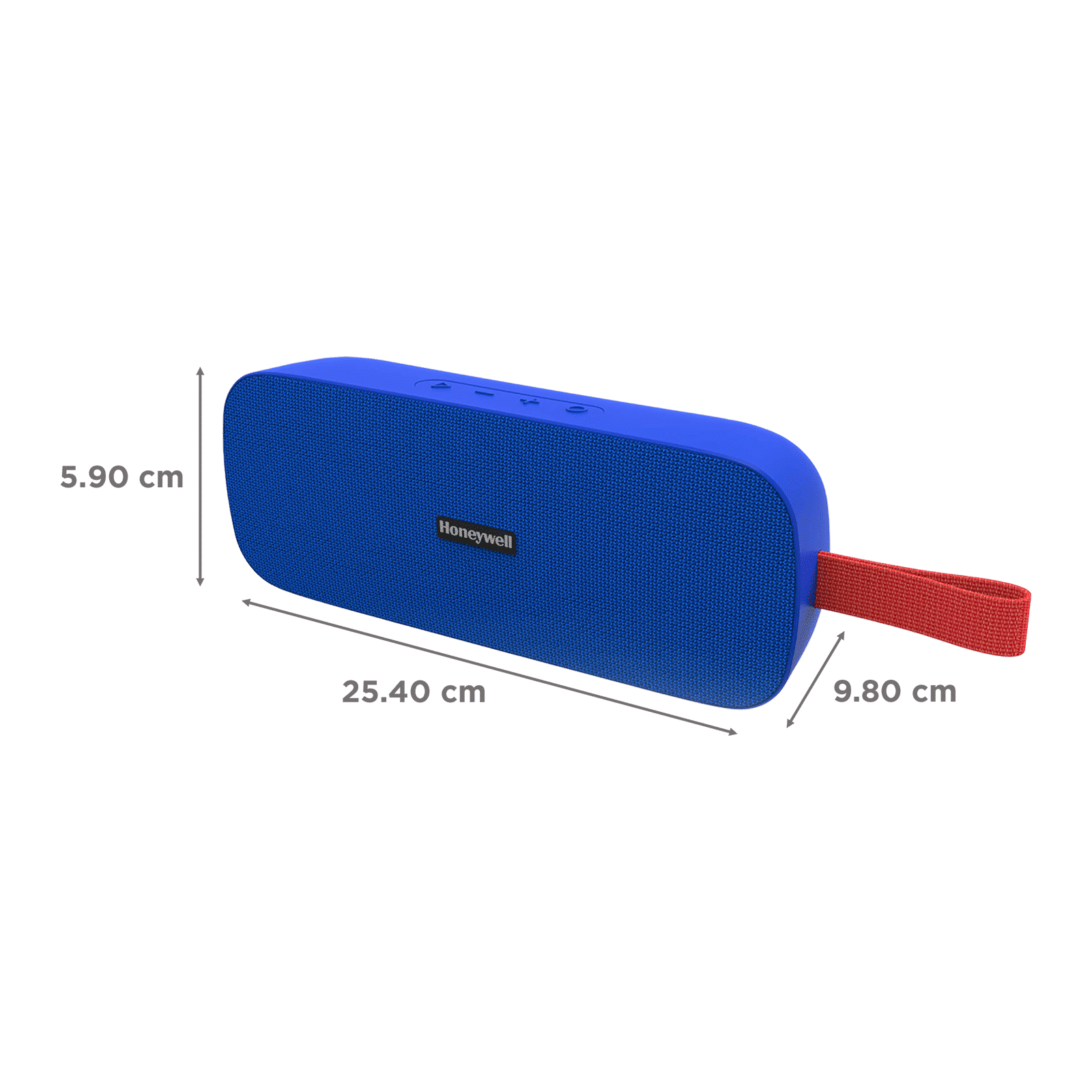 Honeywell Trueno U300 20W Portable Bluetooth Speaker (IPX6 Water Resistant, Deep Bass Radiators, Stereo Channel, Blue)_3