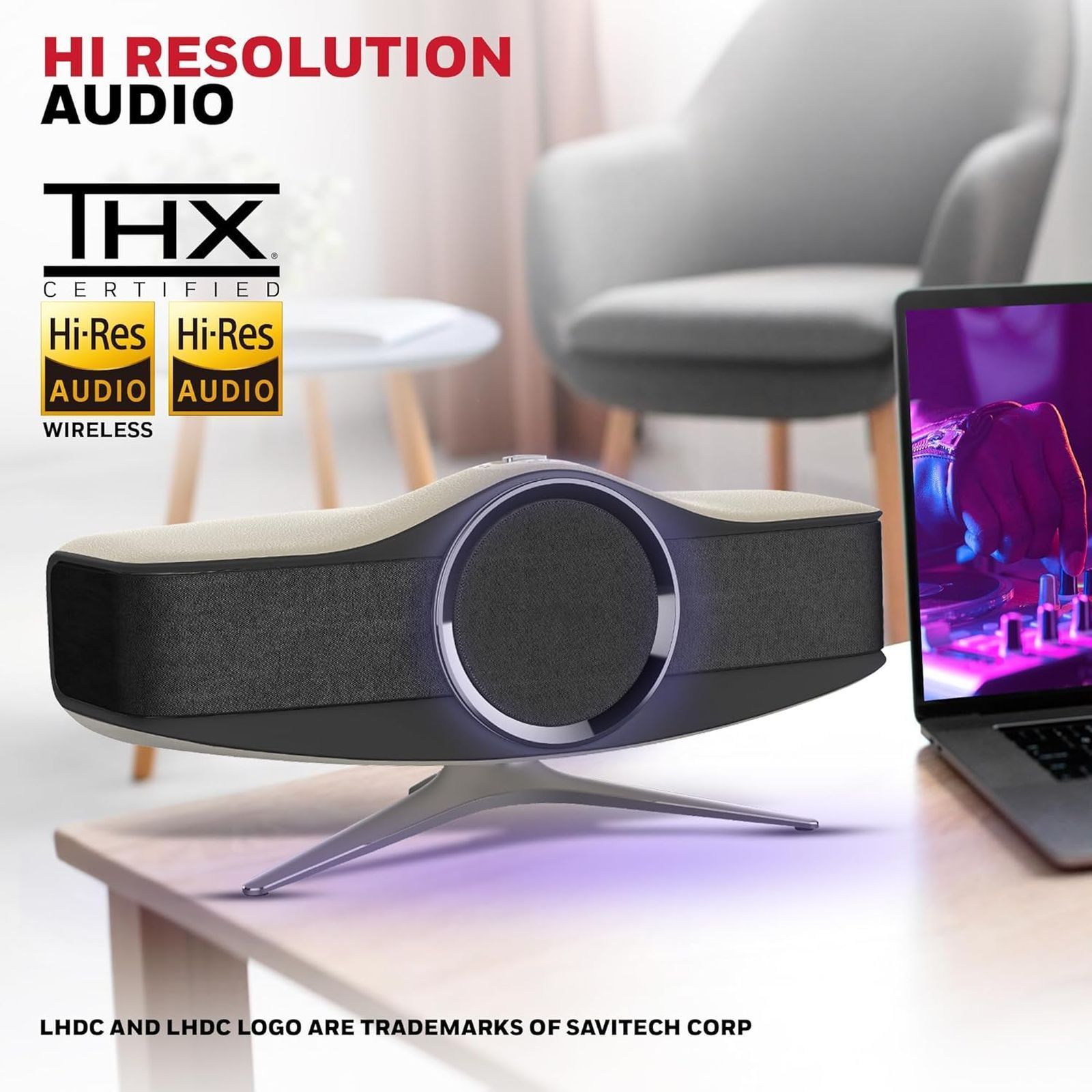 Honeywell Aviator 240W Bluetooth Speaker (THX Certified High Resolution Sound, Stereo Chanel, Dark Grey)_6