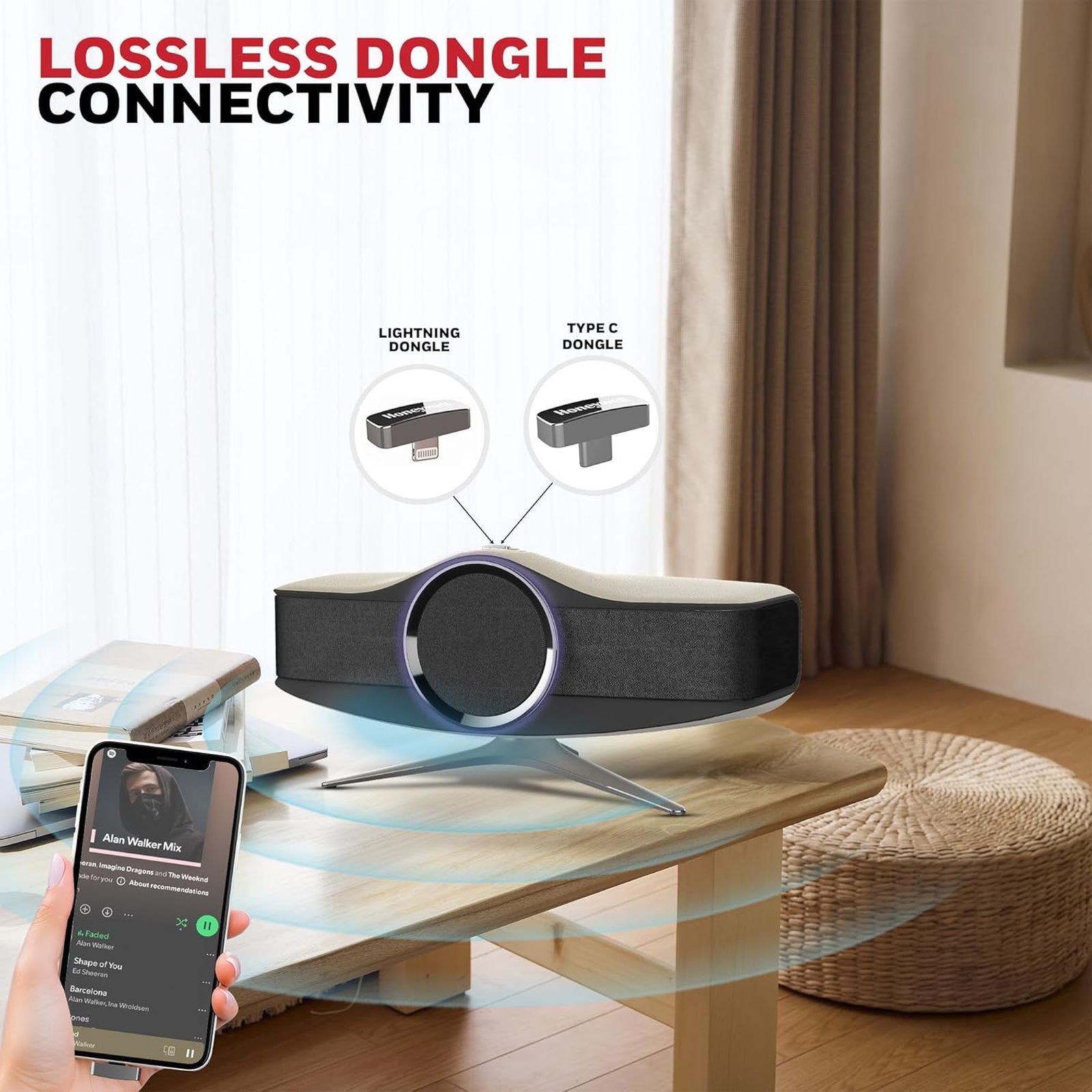 Honeywell Aviator 240W Bluetooth Speaker (THX Certified High Resolution Sound, Stereo Chanel, Dark Grey)_8