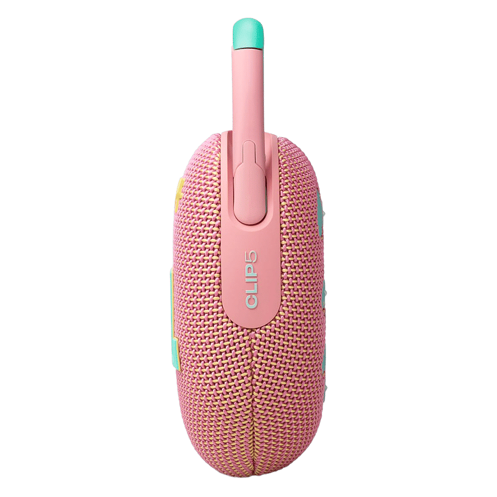 JBL Clip 5 7W Portable Bluetooth Speaker (IP67 Water Proof, Supports Auracast, Pink)_9