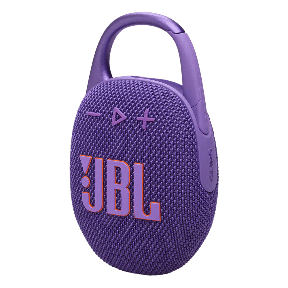 JBL Clip 5 7W Portable Bluetooth Speaker (IP67 Water Proof, Supports Auracast, Purple)_5