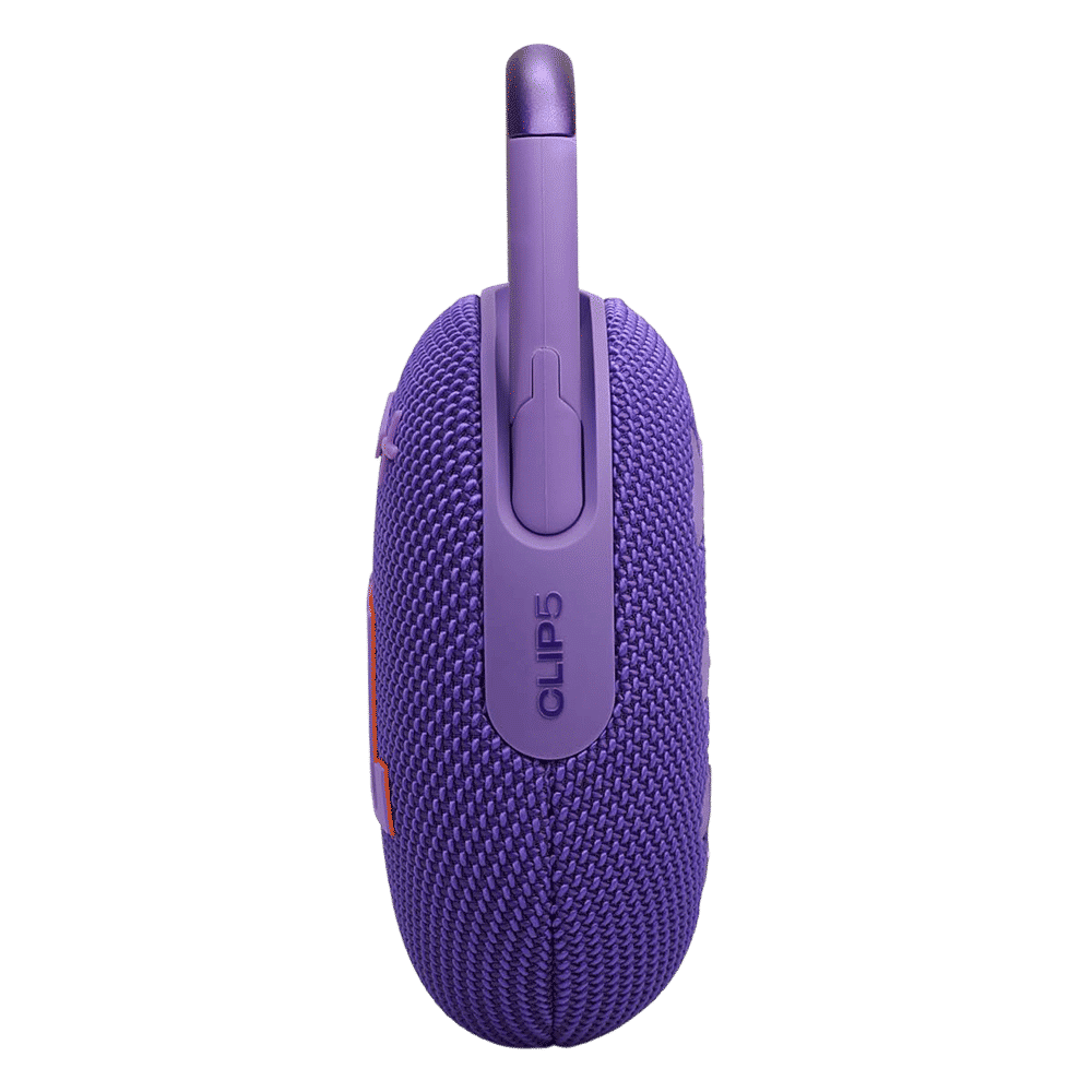 JBL Clip 5 7W Portable Bluetooth Speaker (IP67 Water Proof, Supports Auracast, Purple)_7
