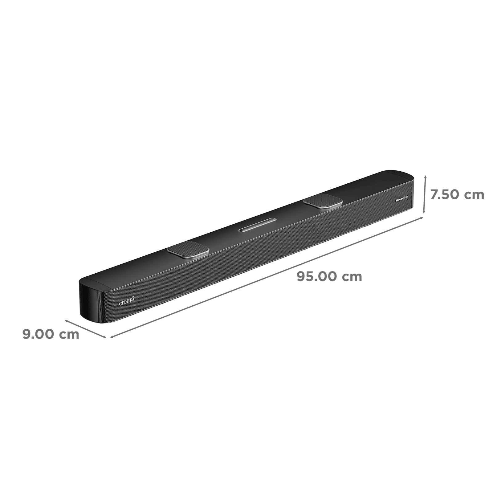 Croma 240W Bluetooth Soundbar with Remote Control (Dolby Atmos, 2.1.2 Channel, Premium Black)_3