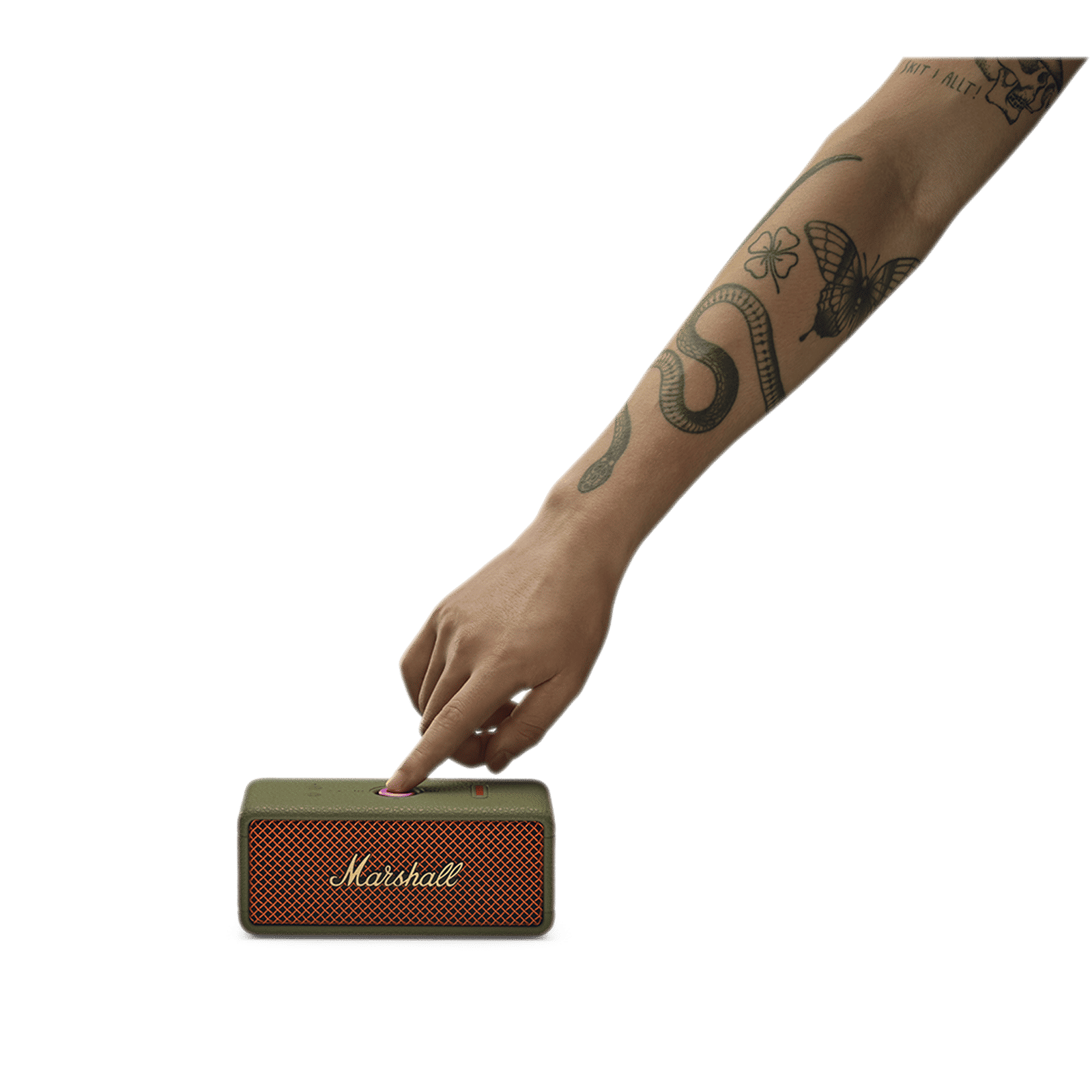 Marshall Emberton III 20W Portable Bluetooth Speaker (IP67 Dust & Waterproof, 360 Degree Sound, Stereo Channel, Lunar Red) Marshall Emberton III 20W Portable Bluetooth Speaker (IP67 Dust & Waterproof, 360 Degree Sound, Stereo Channel, Lunar Red)_5