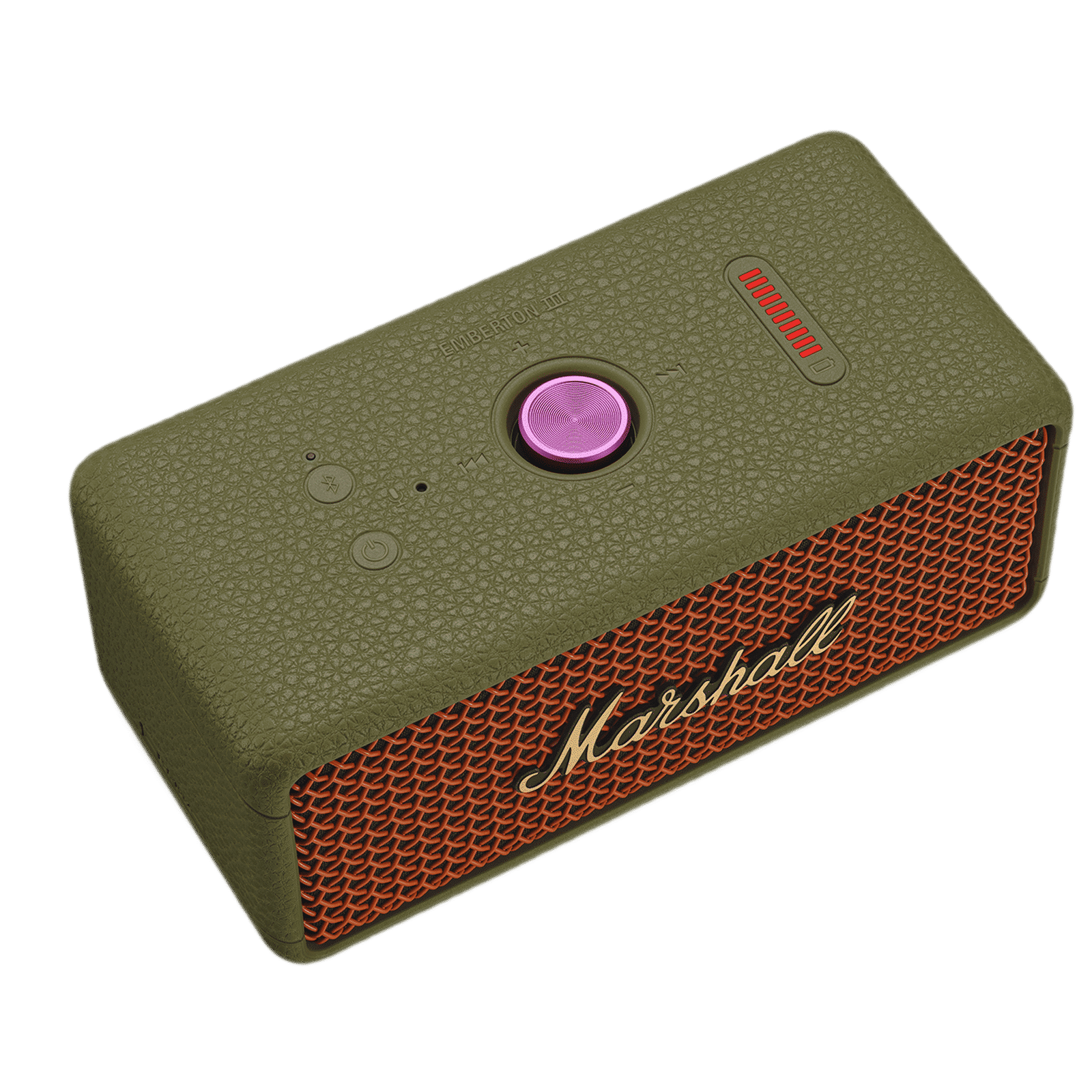 Marshall Emberton III 20W Portable Bluetooth Speaker (IP67 Dust & Waterproof, 360 Degree Sound, Stereo Channel, Lunar Red) Marshall Emberton III 20W Portable Bluetooth Speaker (IP67 Dust & Waterproof, 360 Degree Sound, Stereo Channel, Lunar Red)_3