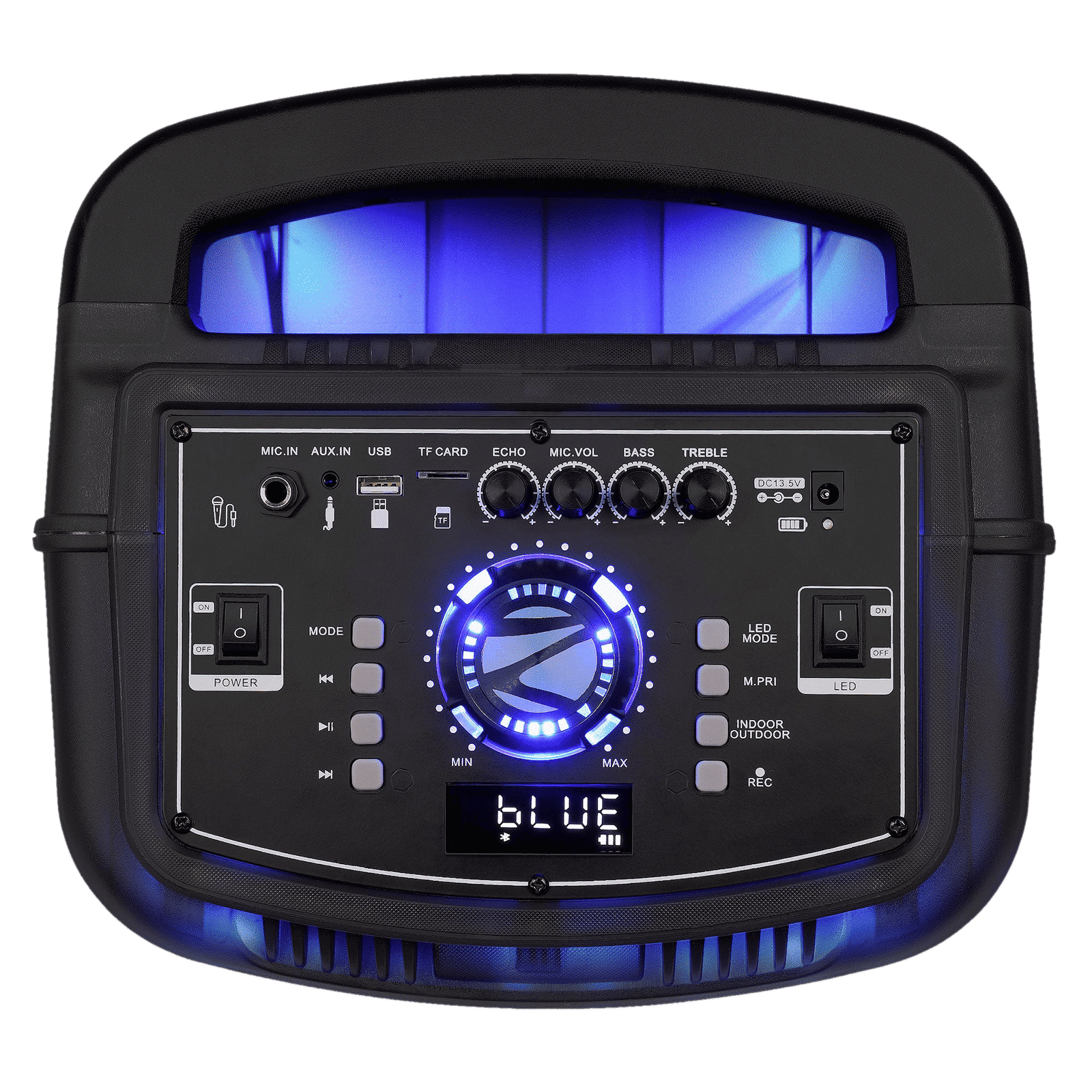 ZEBRONICS Zeb Glow Box 8B 160W Bluetooth Party Speaker wit Mic (RGB Lights with Control Switch, Hi-Fi Party Speaker, Black) ZEBRONICS Zeb Glow Box 8B 160W Bluetooth Party Speaker wit Mic (RGB Lights with Control Switch, Hi-Fi Party Speaker, Black)_2
