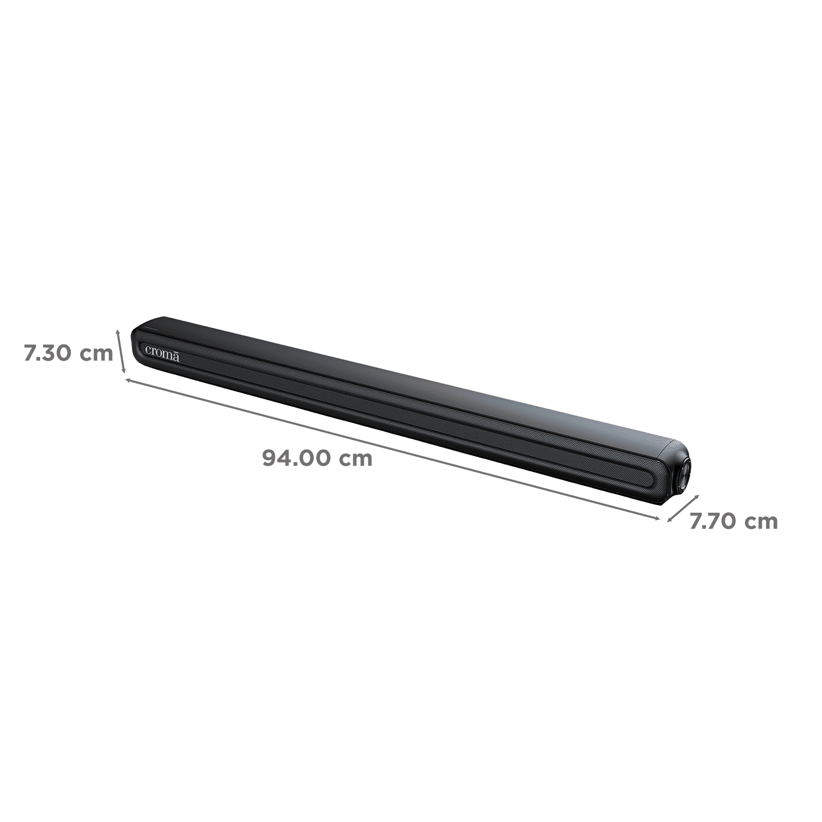 Croma 120W Bluetooth Soundbar with Remote (Preset EQ Modes, 2.1 Channel, Black) Croma 120W Bluetooth Soundbar with Remote (Preset EQ Modes, 2.1 Channel, Black)_2