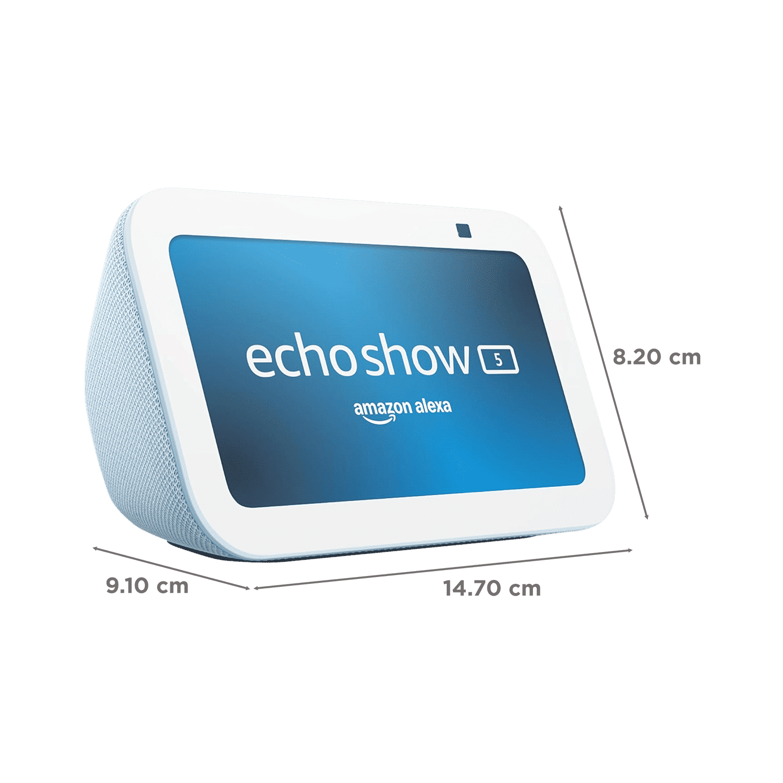 Amazon Echo Show 5 (3rd Gen) with Built-in Alexa Smart Wi-Fi Speaker (2MP Built-in Camera, Cloud Blue)_2