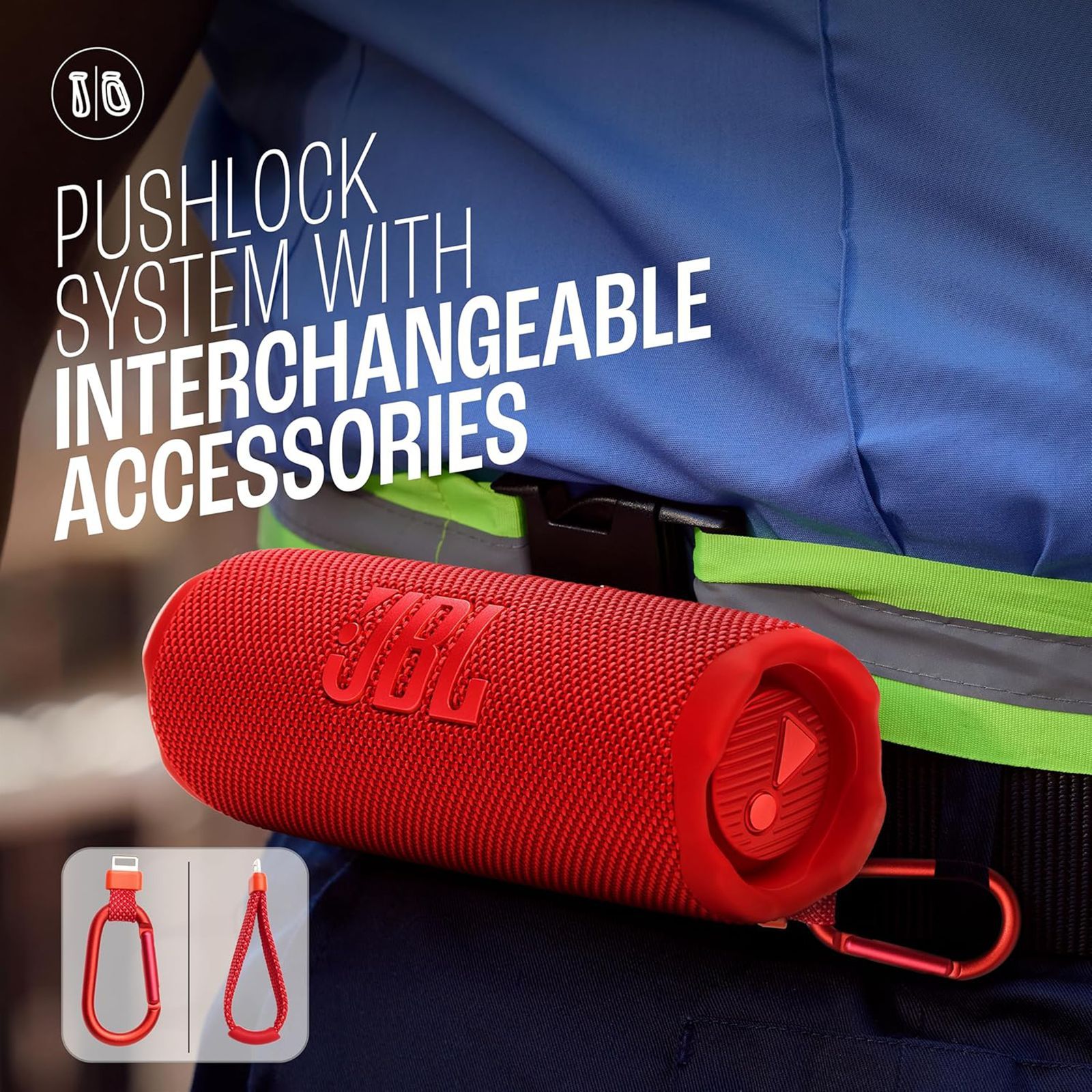 JBL Flip 7 25W Portable Bluetooth Speaker (Waterproof, Bold Pro Sound with AI Sound Boost, Stereo Channel, Red)_17