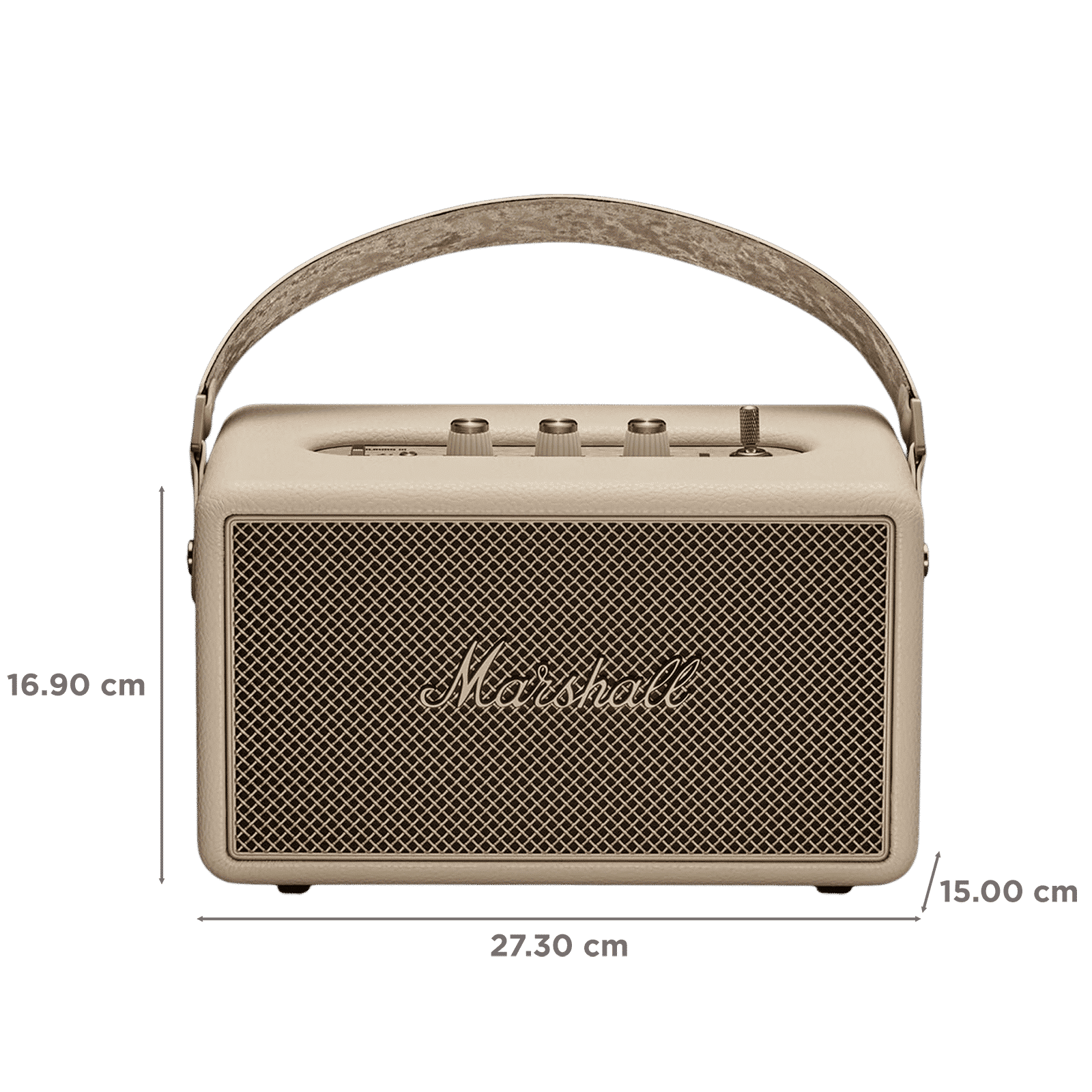 Marshall Kilburn 3 50W Portable Bluetooth Speaker (IP54 Dust & Water Resistant, 360 Degree Sound, Stereo Channel, Cream)_2