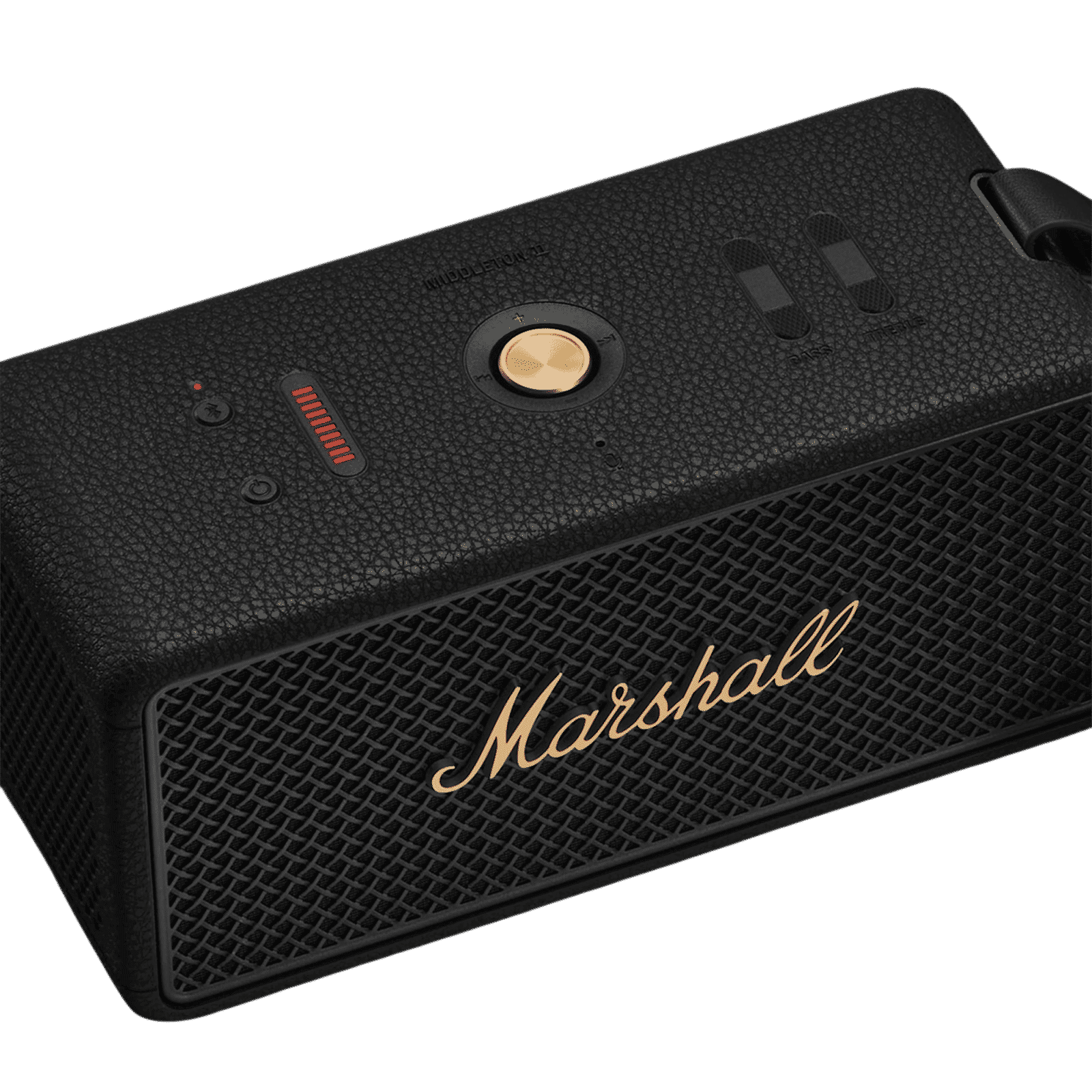 Marshall MIDDLETON 2 80W Portable Bluetooth Speaker (IP67 Waterproof, 360 Degree True Stereophonic Sound, Stereo Channel, Black & Brass) Marshall MIDDLETON 2 80W Portable Bluetooth Speaker (IP67 Waterproof, 360 Degree True Stereophonic Sound, Stereo Channel, Black & Brass)_3
