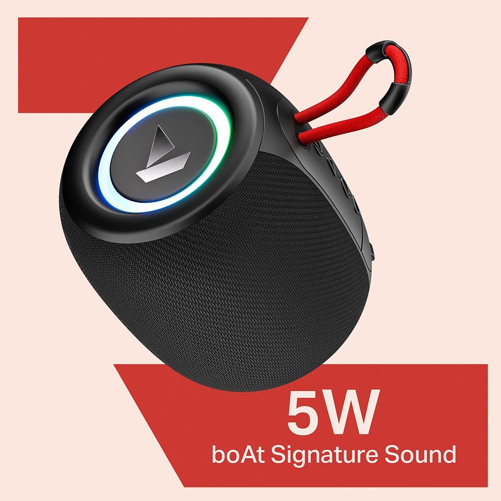 boAt Stone 208 5W Portable Bluetooth Speaker (8 Hours Music Playtime, Raging Black) boAt Stone 208 5W Portable Bluetooth Speaker (8 Hours Music Playtime, Raging Black)_5