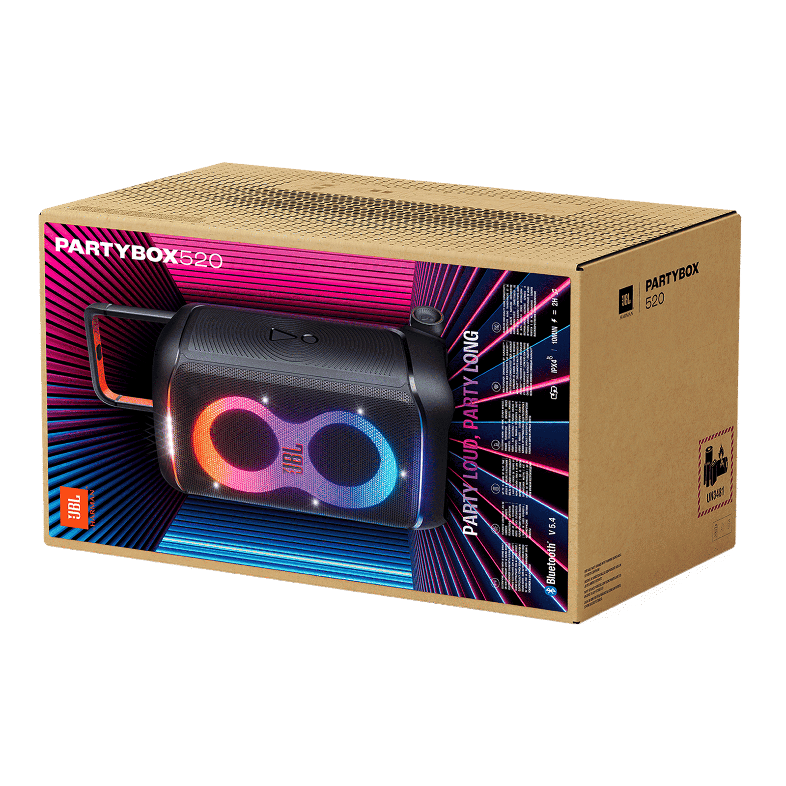 JBL PartyBox 520 400W Bluetooth Party Speaker (Multi-speaker Connection, Black) JBL PartyBox 520 400W Bluetooth Party Speaker (Multi-speaker Connection, Black)_14