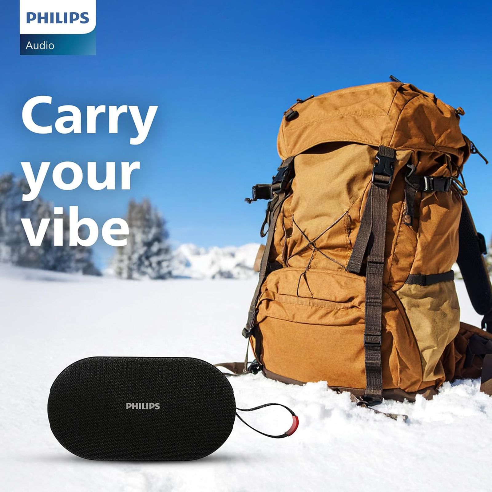 PHILIPS 12W Portable Bluetooth Speaker (IPX4 Water Resistance, RGB Light Modes, Mono Channel, Black)_4
