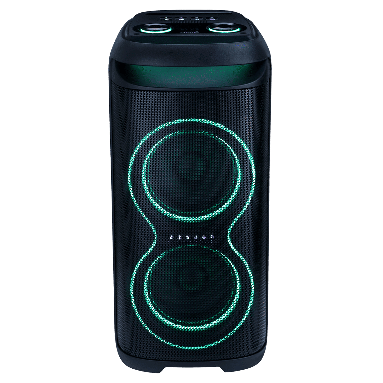 Croma 180W Party Speaker with Mic (Music Sync LED Light, 2.1 Channel, Black)_18
