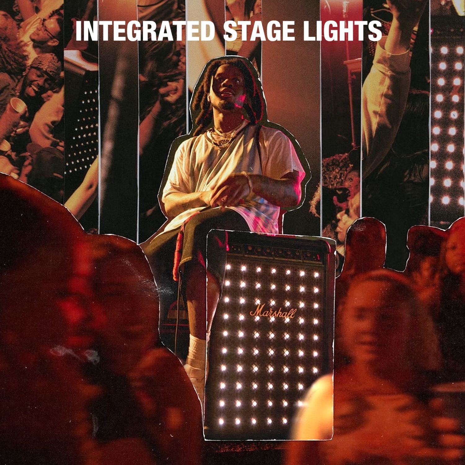 Marshall BROMLEY 750 442W Bluetooth Party Speaker (Integrated Stage Lights, Stereo Channel, Black & Brass)_15