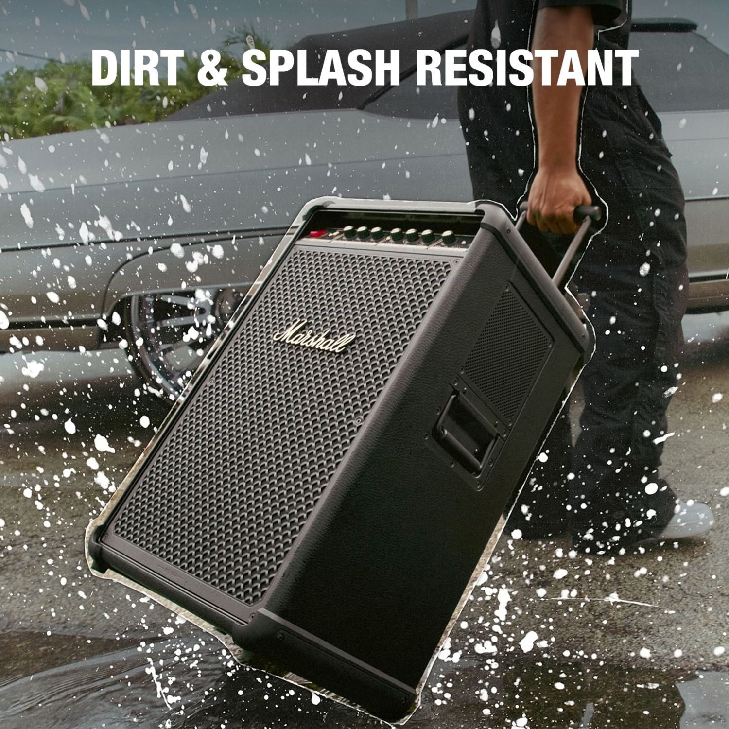 Marshall BROMLEY 750 442W Bluetooth Party Speaker (Integrated Stage Lights, Stereo Channel, Black & Brass)_16