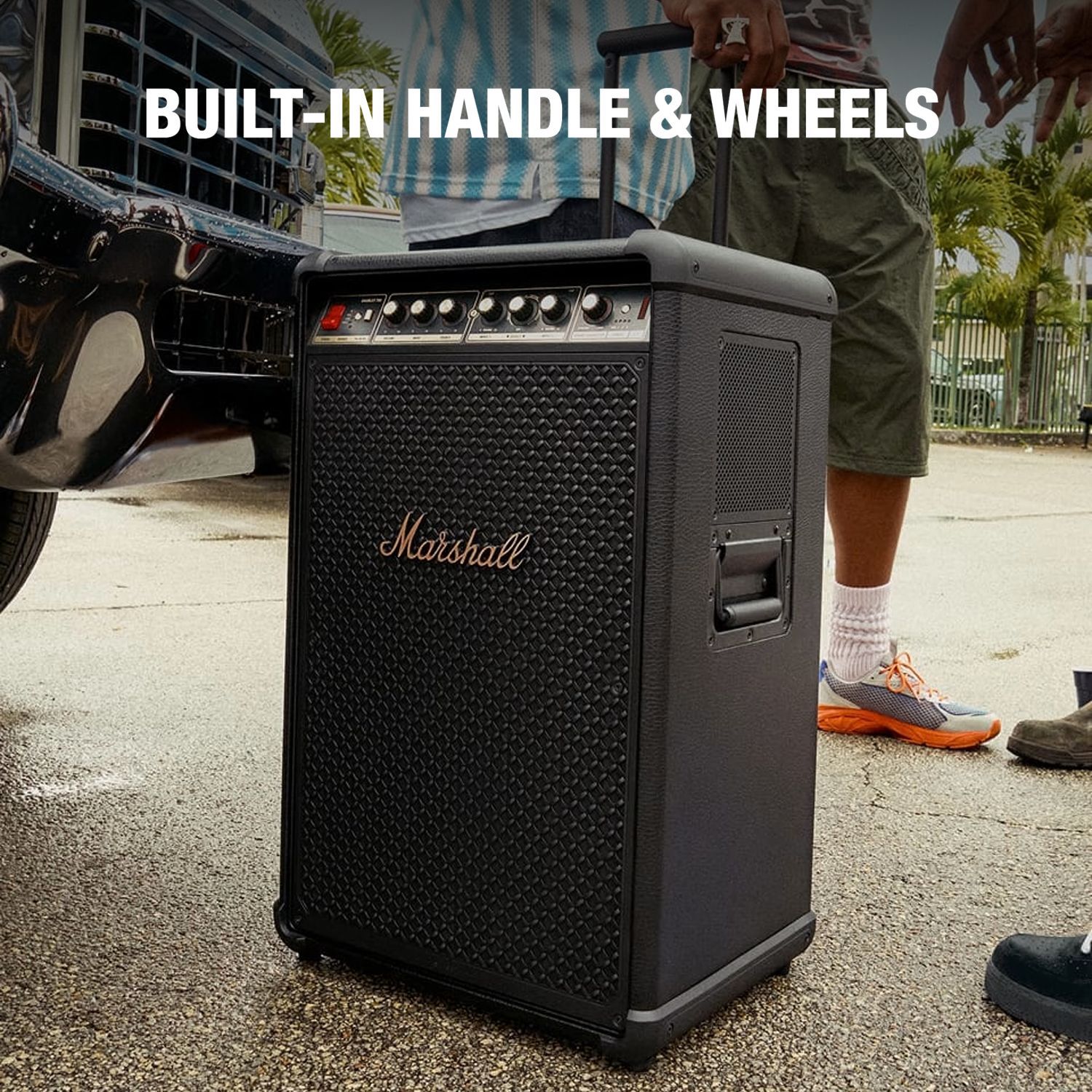 Marshall BROMLEY 750 442W Bluetooth Party Speaker (Integrated Stage Lights, Stereo Channel, Black & Brass)_17