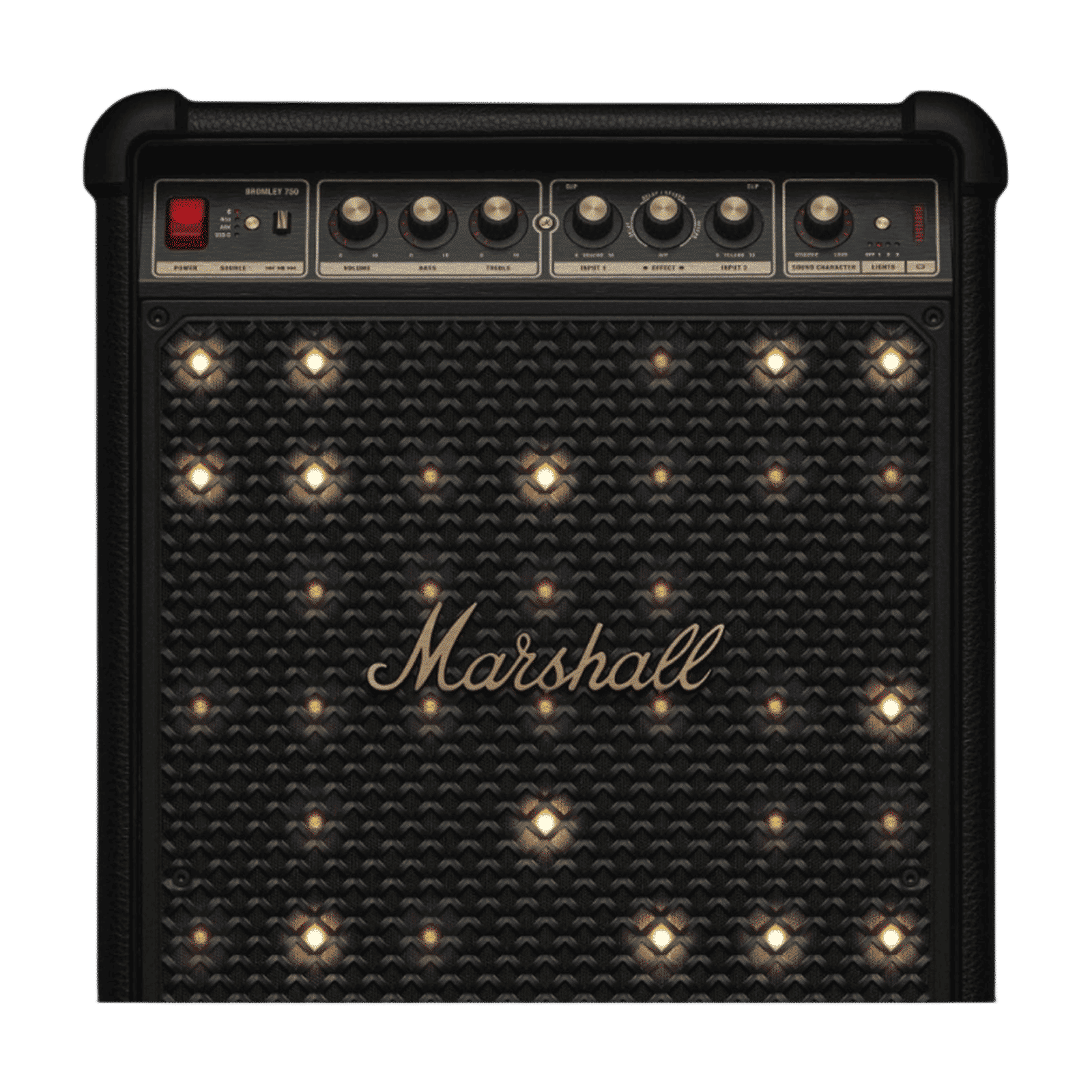 Marshall BROMLEY 750 442W Bluetooth Party Speaker (Integrated Stage Lights, Stereo Channel, Black & Brass)_3