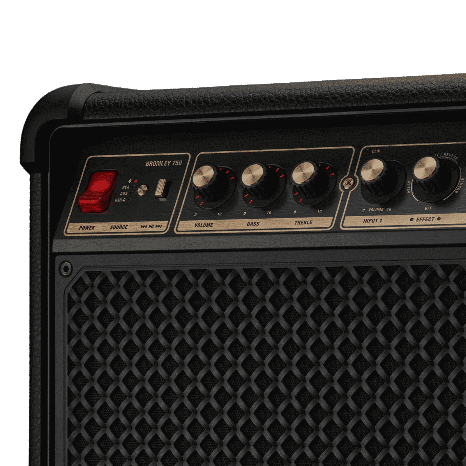 Marshall BROMLEY 750 442W Bluetooth Party Speaker (Integrated Stage Lights, Stereo Channel, Black & Brass)_5