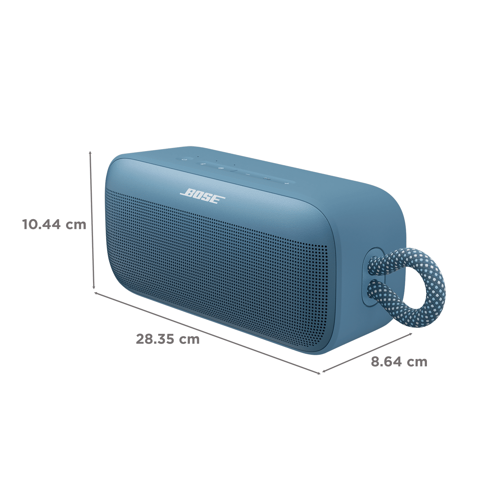 Bose SoundLink Plus 5.25W Portable Bluetooth Speaker (IP67 Water Resistant, 20 Hours Playback Time, Mono Speaker, Blue Dusk)_3