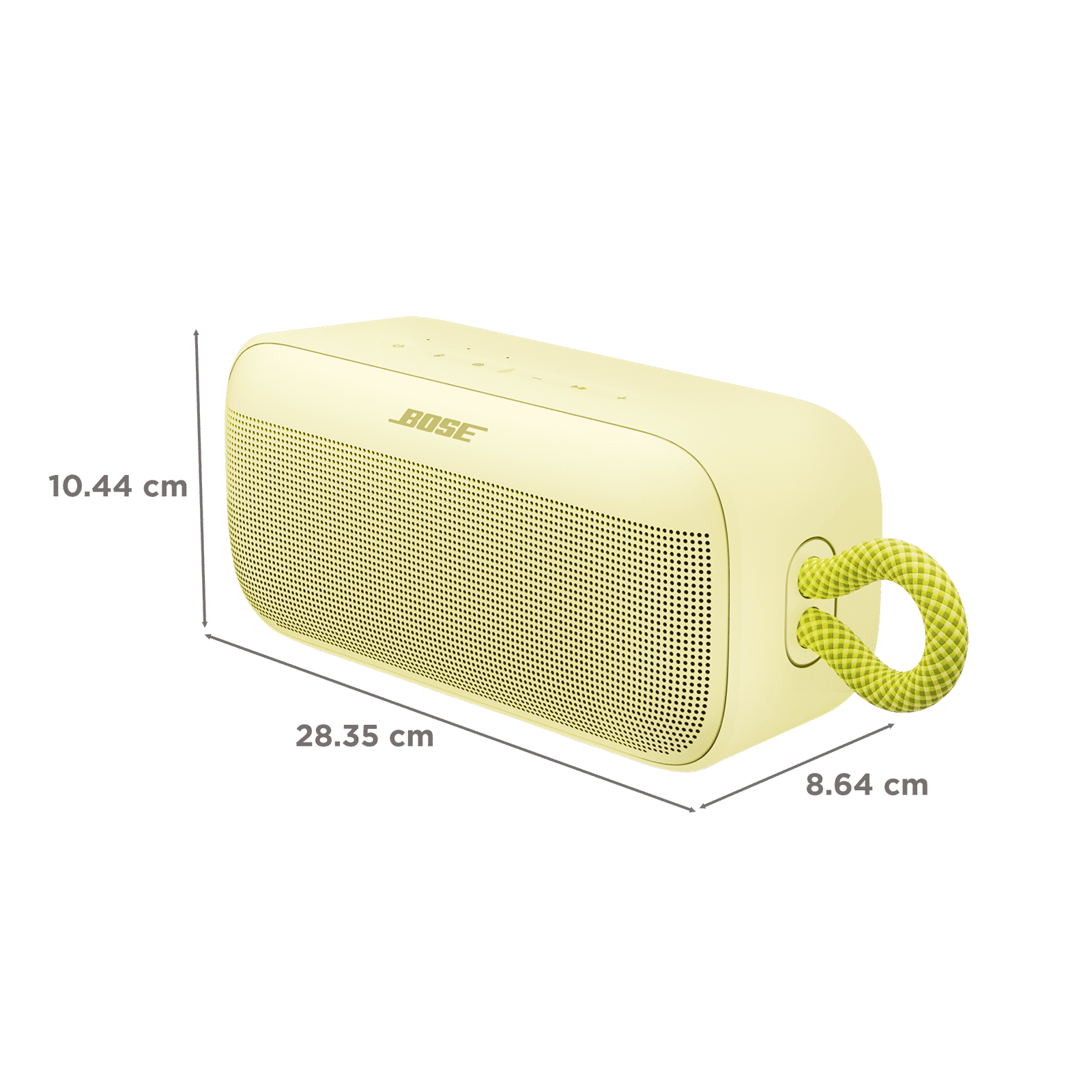 Bose SoundLink Plus 5.25W Portable Bluetooth Speaker (IP67 Water Resistant, 20 Hours Playback Time, Mono Speaker, Citrus Yellow)_3