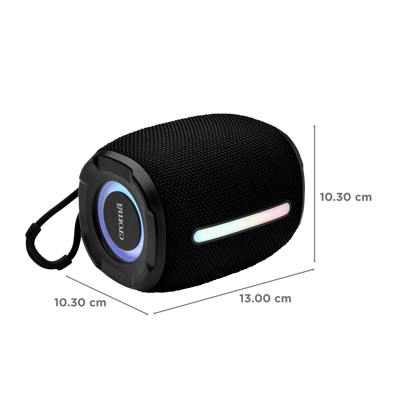 Croma 10W Portable Bluetooth Speaker (Multiple Connectivity, Mono Speaker Channel, Black)_3