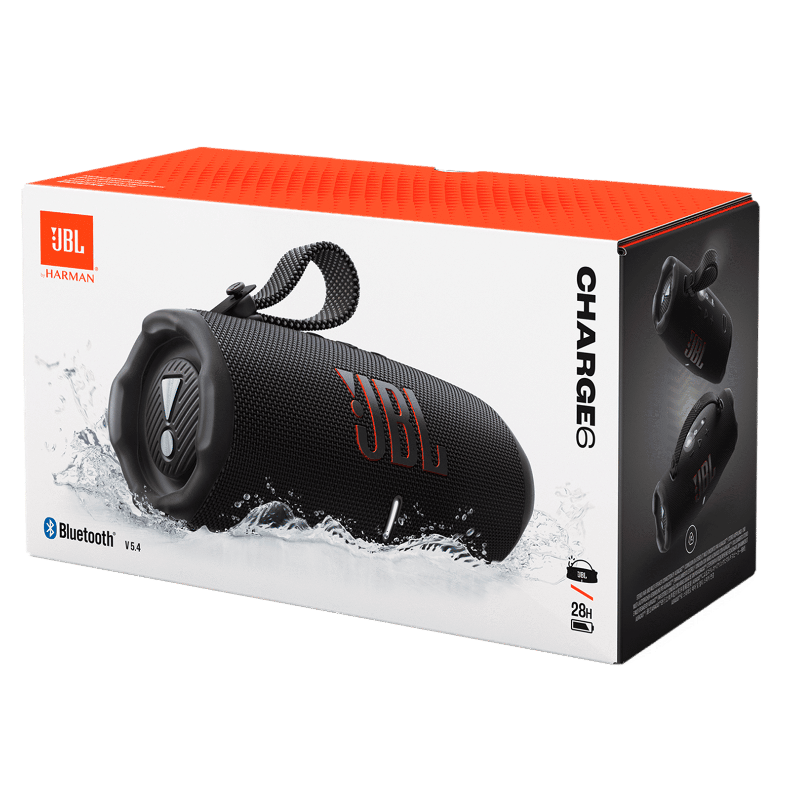 JBL Charge 6 45W Portable Bluetooth Speaker (IP68 Water Resistant, AI Sound Boost, Stereo Channel, Black)_10