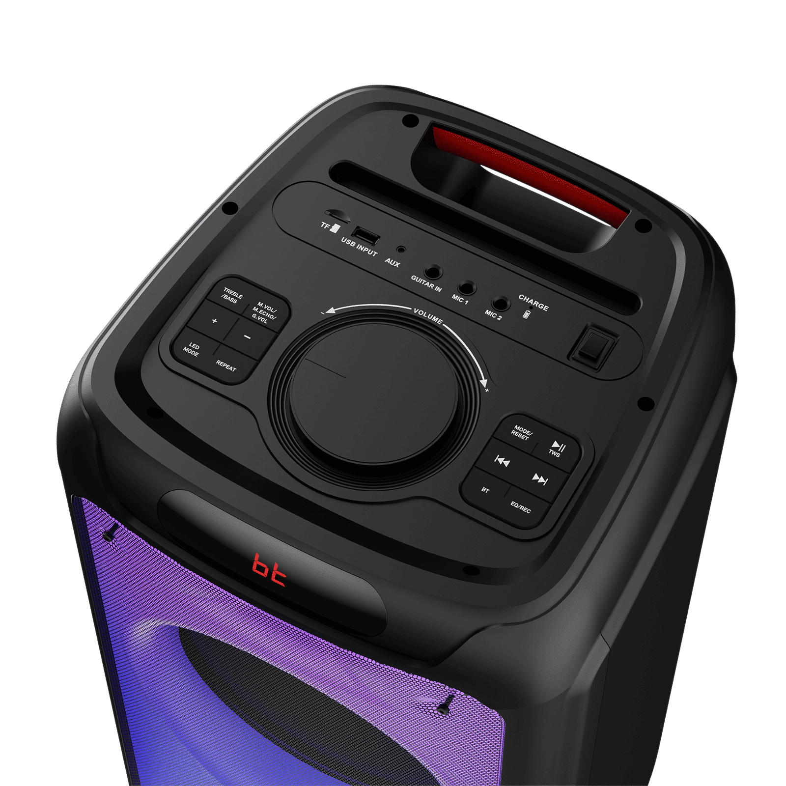 boAt Party Pal 450 180W Bluetooth Party Speaker with Mic (Flame LEDs, Mono Channel, Black)_5