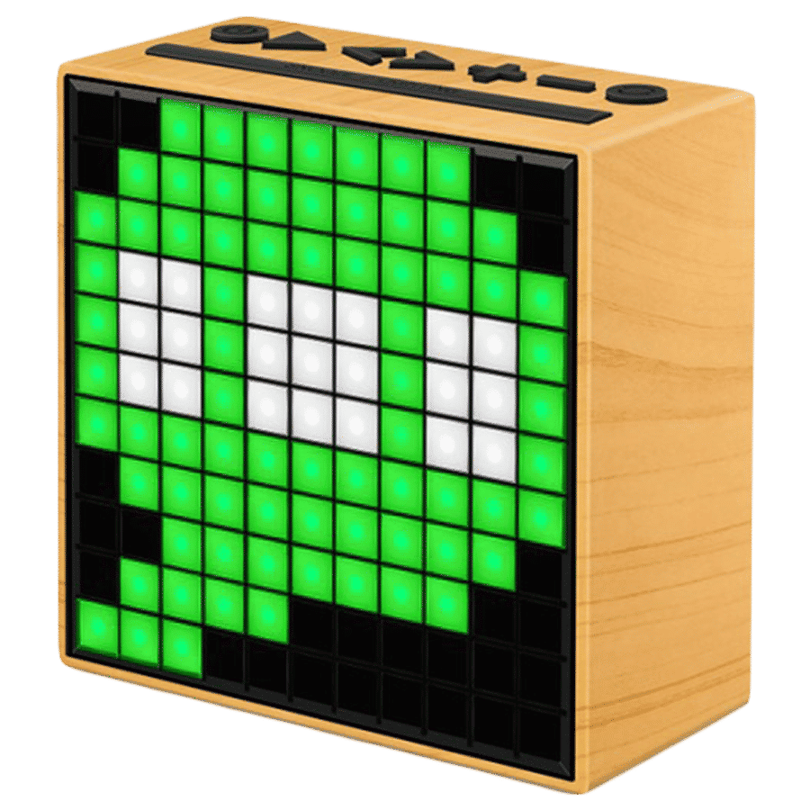 Divoom TIMEBOX 5W Portable Bluetooth Speaker (Smart Alarm, Ivory)_2