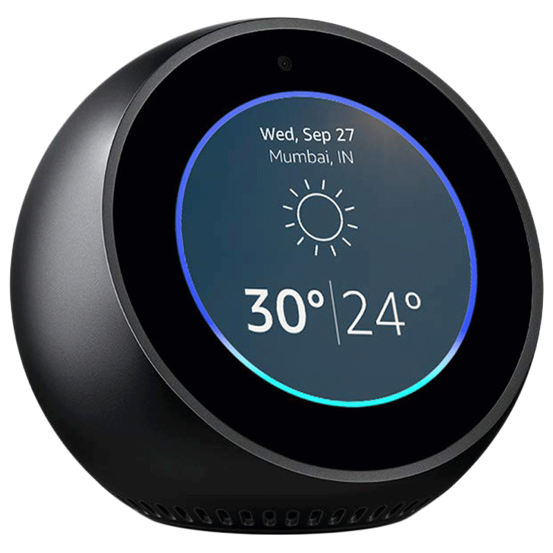 amazon Echo Spot Smart Speaker (B01J6A7FGQ, Black)_1