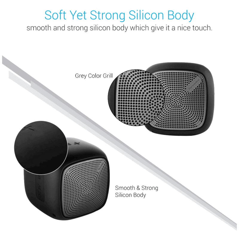 PORTRONICS Bounce 5W Portable Bluetooth Speaker (FM Connectivity, Stereo Channel, Black)_6