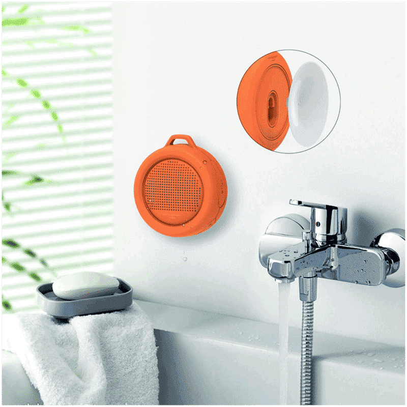 xoopar Splash Pop 5W Portable Bluetooth Speaker (IP65 Water Resistant, Powerful HD Sound, Mono Channel, Orange)_6