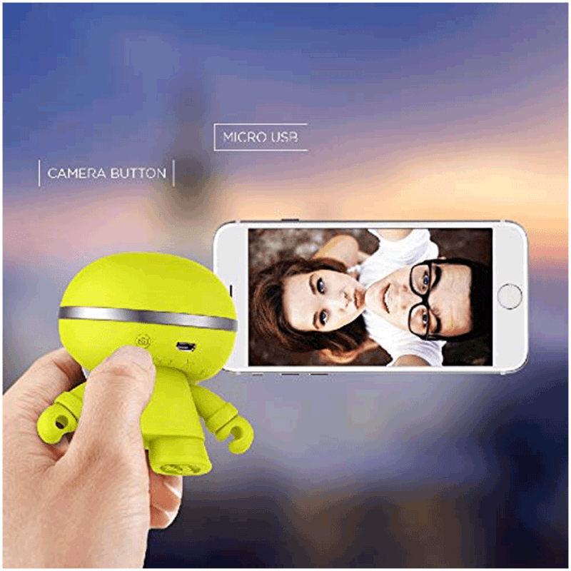 xoopar Boy Mini 3W Portable Bluetooth Speaker (Selfie Remote, Mono Channel, Lime)_5