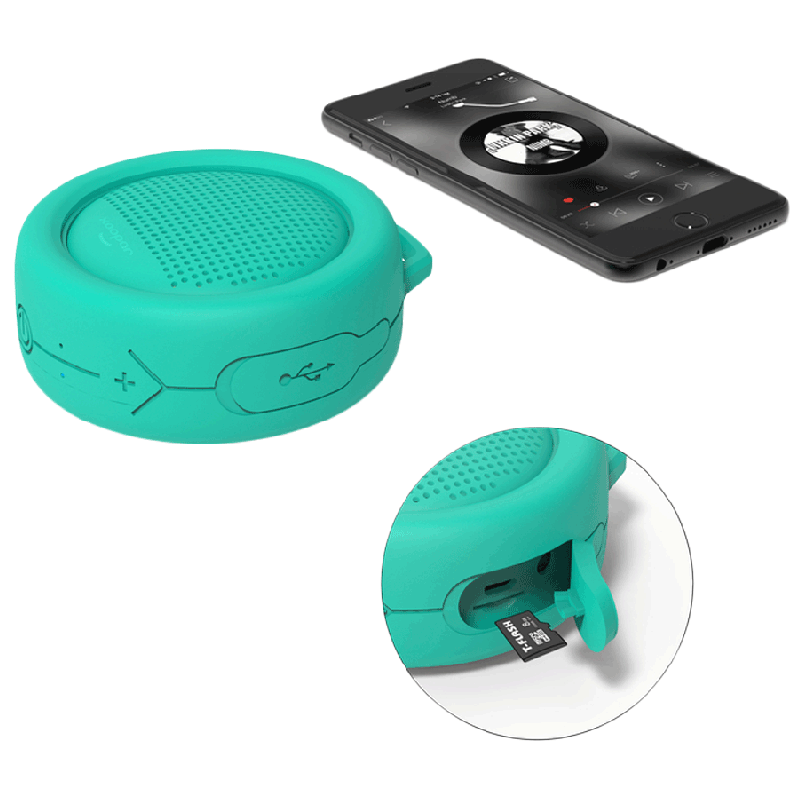 xoopar Splash Pop 5W Portable Bluetooth Speaker (IP65 Water Resistant, Powerful HD Sound, Mono Channel, Mint) xoopar Splash Pop 5W Portable Bluetooth Speaker (IP65 Water Resistant, Powerful HD Sound, Mono Channel, Mint)_4
