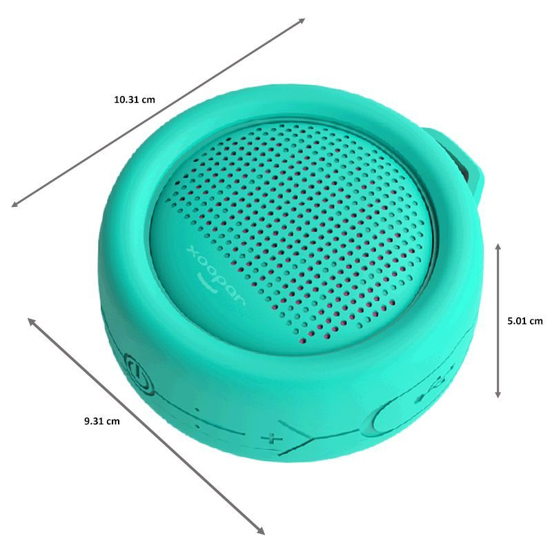 xoopar Splash Pop 5W Portable Bluetooth Speaker (IP65 Water Resistant, Powerful HD Sound, Mono Channel, Mint) xoopar Splash Pop 5W Portable Bluetooth Speaker (IP65 Water Resistant, Powerful HD Sound, Mono Channel, Mint)_2