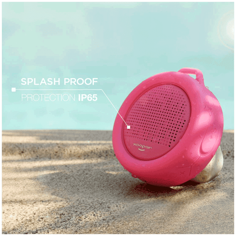 xoopar Splash Pop 5W Portable Bluetooth Speaker (IP65 Water Resistant, Powerful HD Sound, Mono Channel, Pink)_7