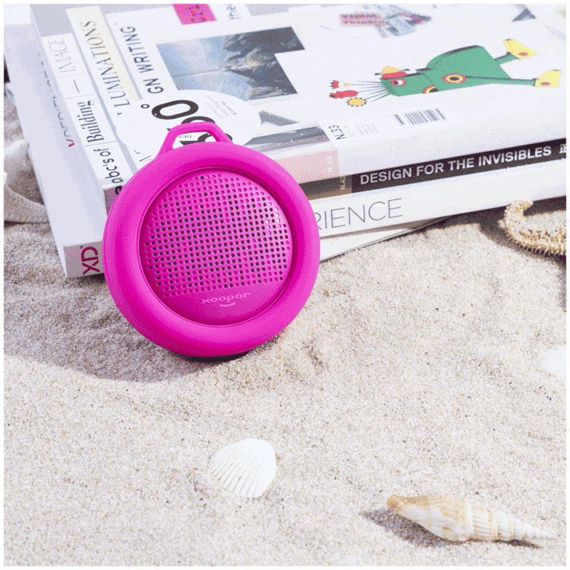xoopar Splash Pop 5W Portable Bluetooth Speaker (IP65 Water Resistant, Powerful HD Sound, Mono Channel, Pink)_6