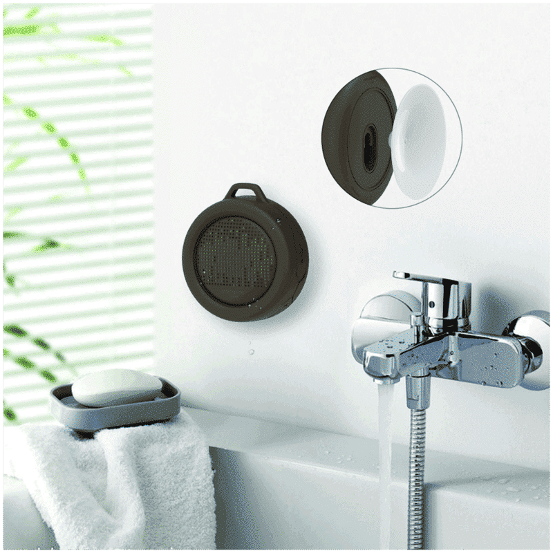 xoopar Splash Pop 5W Portable Bluetooth Speaker (IP65 Water Resistant, Deep Bass Sound, Mono Channel, Black)_5