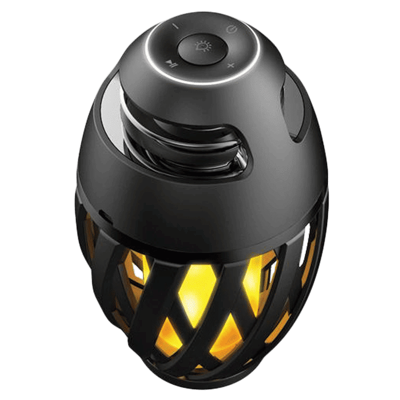 iGear Nightingale 5W Portable Bluetooth Speaker (IP65 Waterproof, Flickering LED Lights, Mono Channel, Black)_6