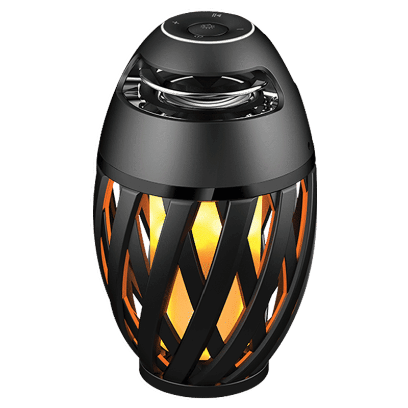 iGear Nightingale 5W Portable Bluetooth Speaker (IP65 Waterproof, Flickering LED Lights, Mono Channel, Black)_1